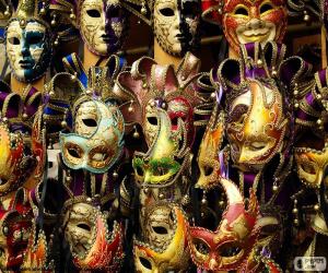 пазл Классические карнавальные маски